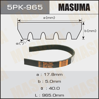 5PK-965 MASUMAРемень ручейковый 5PK- 965