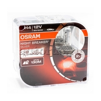 Лампа 12V H4 60/55W P43t OSRAM NIGHT BREAKER SILVER 2 шт. картон 64193NBS-HCB