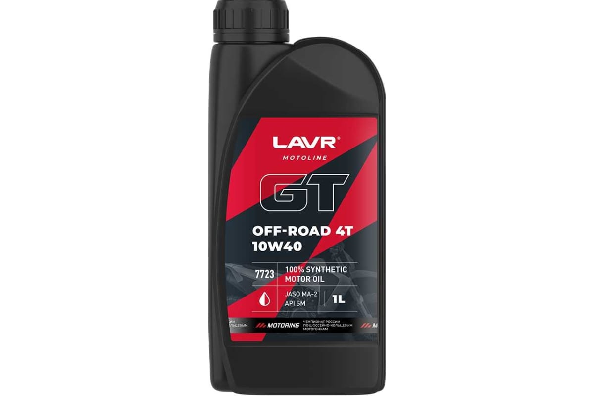 Масло моторное LAVR MOTO GT OFF ROAD 4T 10W-40 1 л Ln7723