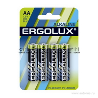 Батарейки ERGOLUX LR6 BL-4 11748 АА 1.5В компл. 4шт. ERGOLUX 11748