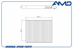 Фильтр салонный KIA Optima IV 2015-> AMD AMD.FC764