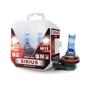 Лампа H11 12V/55W Серия SIRIUS/NIGHT WAY Plastic box (к-т 2 шт.); AVS