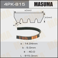 Ремень поликлиновый 4PK 815 MASUMA 4PK-815